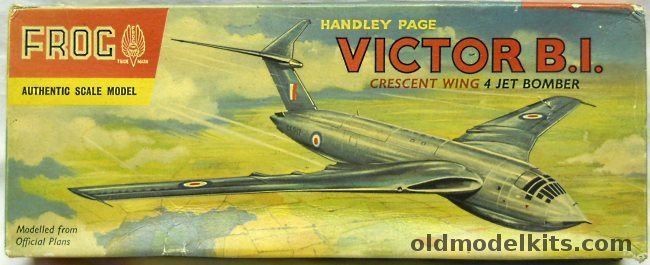 Frog 1/96 Handley Page Victor B.1. Crescent Wing 'V Force' Bomber, 355P plastic model kit